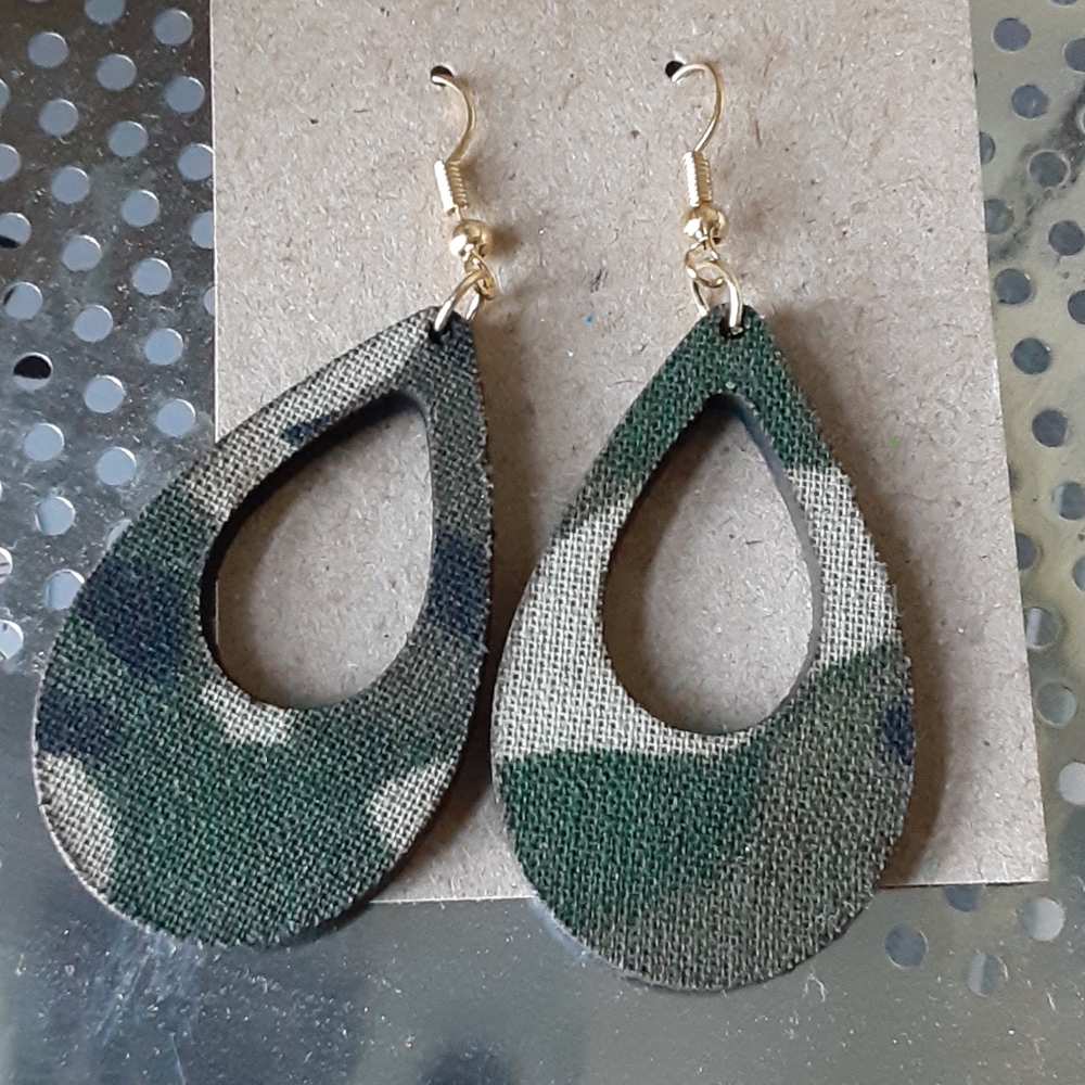 Camo earrings